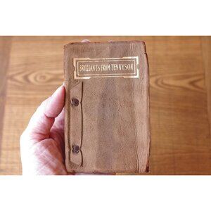 Antique "Brilliants From Tennyson" Alfred Tennyson Leather Bound Pocket Edition